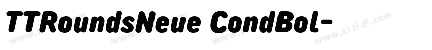 TTRoundsNeue CondBol字体转换